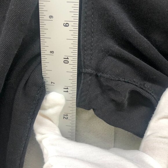 AG Adriano Goldschmied The Farrah High Rise Skinny Jean Size 27 Black Distressed - Picture 10 of 12